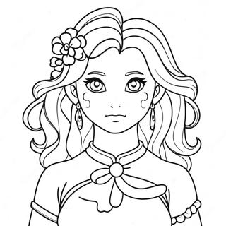 Mina Ashido Coloring Page 64940-53680