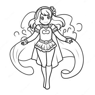 Mina Ashido In Hero Costume Coloring Page 64941-53681