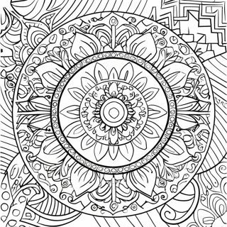 Spiritual Mandala Coloring Page 6494-5282