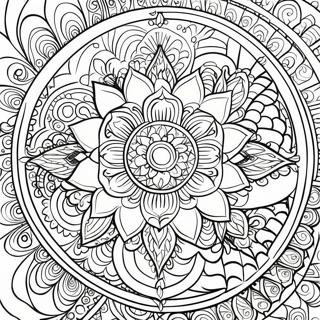 Spiritual Mandala Coloring Page 6494-5283