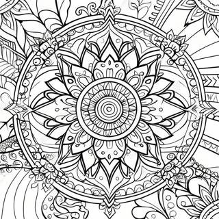 Spiritual Mandala Coloring Page 6494-5284