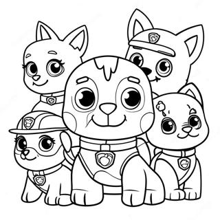 Paw Patrol Cat Pack Coloring Page 64950-53692