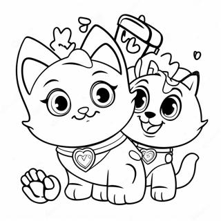 Charming Cat Pack Paw Patrol Coloring Page 64951-53686