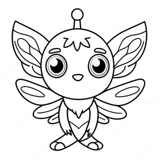 Navi Avatar With Glowing Eyes Coloring Page 64971-53705