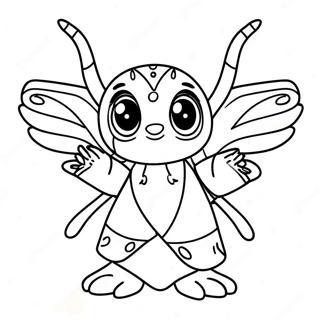 Navi Avatar With Glowing Eyes Coloring Page 64971-53706