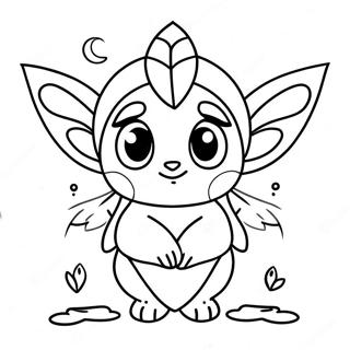 Navi Avatar With Glowing Eyes Coloring Page 64971-53707