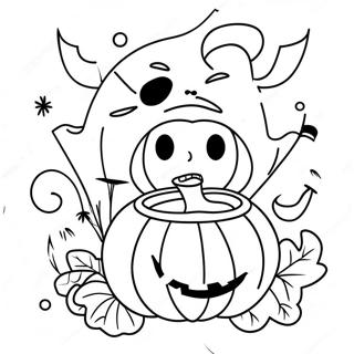 Easy Halloween Coloring Page 64990-53742