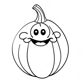 Funny Cartoon Gourd Coloring Page 65001-53732