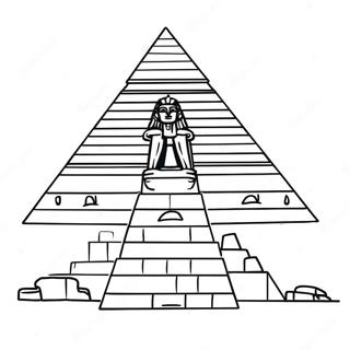 Majestic Egyptian Pyramid Coloring Page 65011-53735