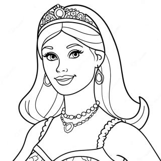 Barbie Princess Coloring Page 65020-53739