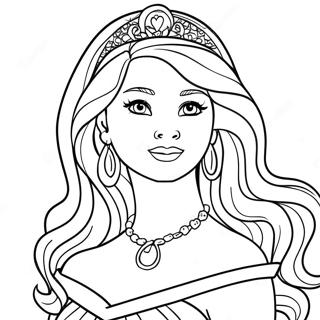 Barbie Princess Coloring Page 65020-53740