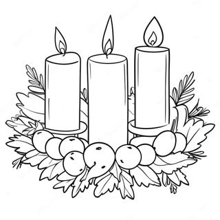 Advent Wreath Coloring Pages