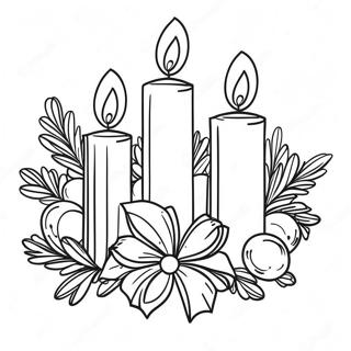 Advent Wreath Coloring Page 65030-53748