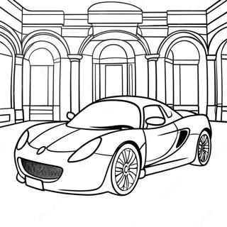 Luxury Lotus Car Coloring Page 65041-53762