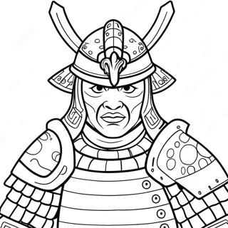 Samurai Armor Coloring Page 6504-5290