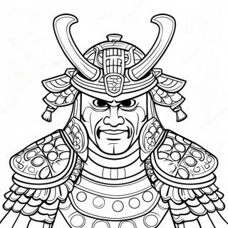 Samurai Armor Coloring Page 6504-5292