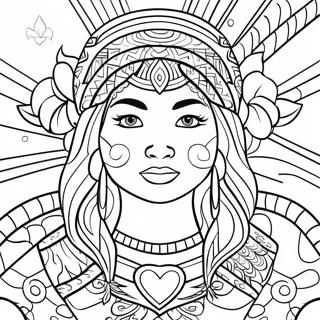 Polynesian Coloring Page 65050-53768