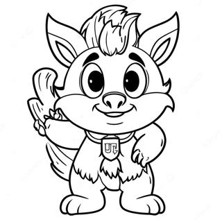 Utah Utes Mascot Coloring Page 65061-53781