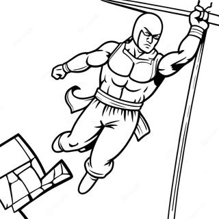 American Ninja Warrior Coloring Pages