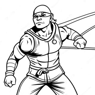 American Ninja Warrior Coloring Page 65080-53790