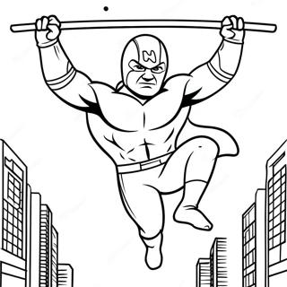 American Ninja Warrior Coloring Page 65080-53791