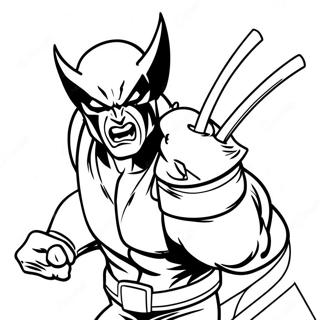 Wolverine Kid Coloring Page 65090-53794