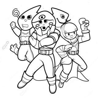 Spirit Rangers Team Adventure Coloring Page 65101-53814