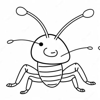 Funny Cartoon Cockroach Coloring Page 65111-53819