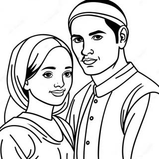 Omar And Hana Coloring Page 65130-53830