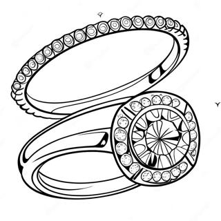 Sparkling Engagement Ring Coloring Page 65161-57722