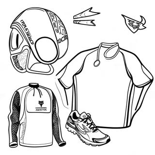 Under Armour Athletic Gear Coloring Page 65171-53857