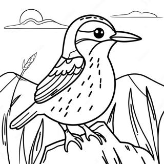 Western Meadowlark Coloring Page 65180-53854