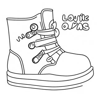 Cute Girl Shoes Coloring Page 65190-53871