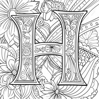 Letter H Coloring Pages