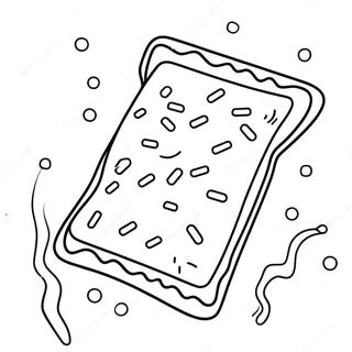 Colorful Pop Tart With Sprinkles Coloring Page 65201-53898