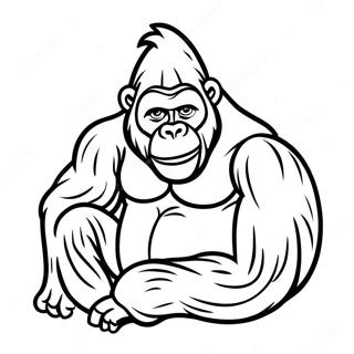 Sleepy Goodnight Gorilla Coloring Page 65211-53889