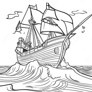 Shipwreck Coloring Pages