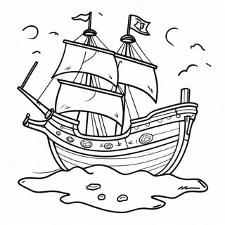 Treasure Map Shipwreck Coloring Page 65221-53907