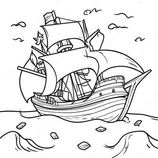 Treasure Map Shipwreck Coloring Page 65221-53908