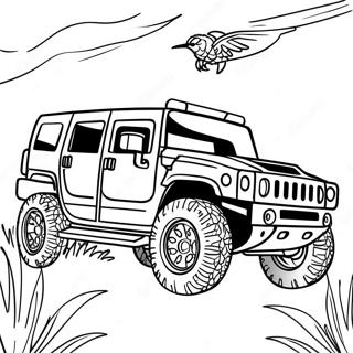 Hummer Coloring Pages