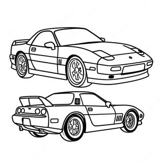 Rx7 Sports Car Coloring Page 65240-53915