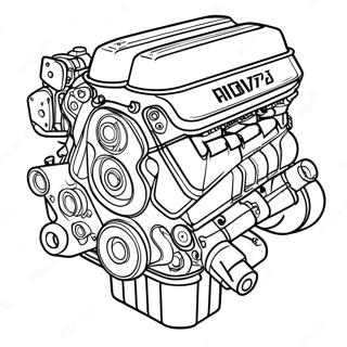 Rx7 Turbocharged Engine Coloring Page 65241-53918