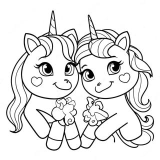 Sisters Series 3 Unicorn Lol Coloring Page 65250-53939