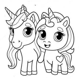 Sisters Series 3 Unicorn Lol Coloring Page 65250-53940