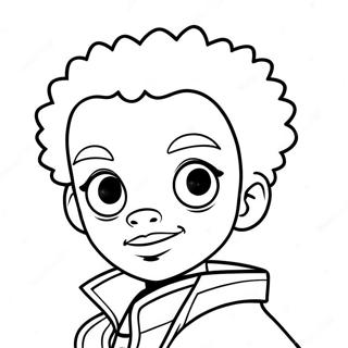 Huey Freeman Boondocks Coloring Page 6525-5312