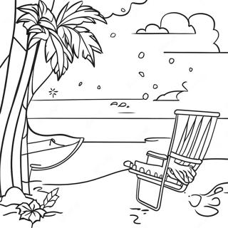 Tropical Christmas Scene Coloring Page 65270-53934