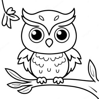 Cute Baby Owl Coloring Page 65281-53958