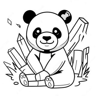 Minecraft Panda Coloring Page 65320-53972