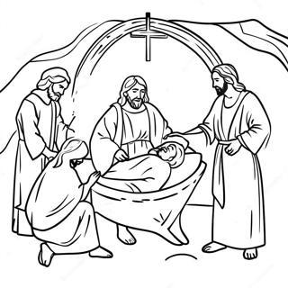 Jesus Birth Coloring Pages