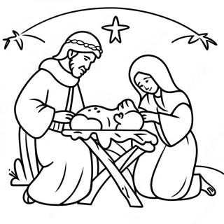 Jesus Birth Coloring Pages